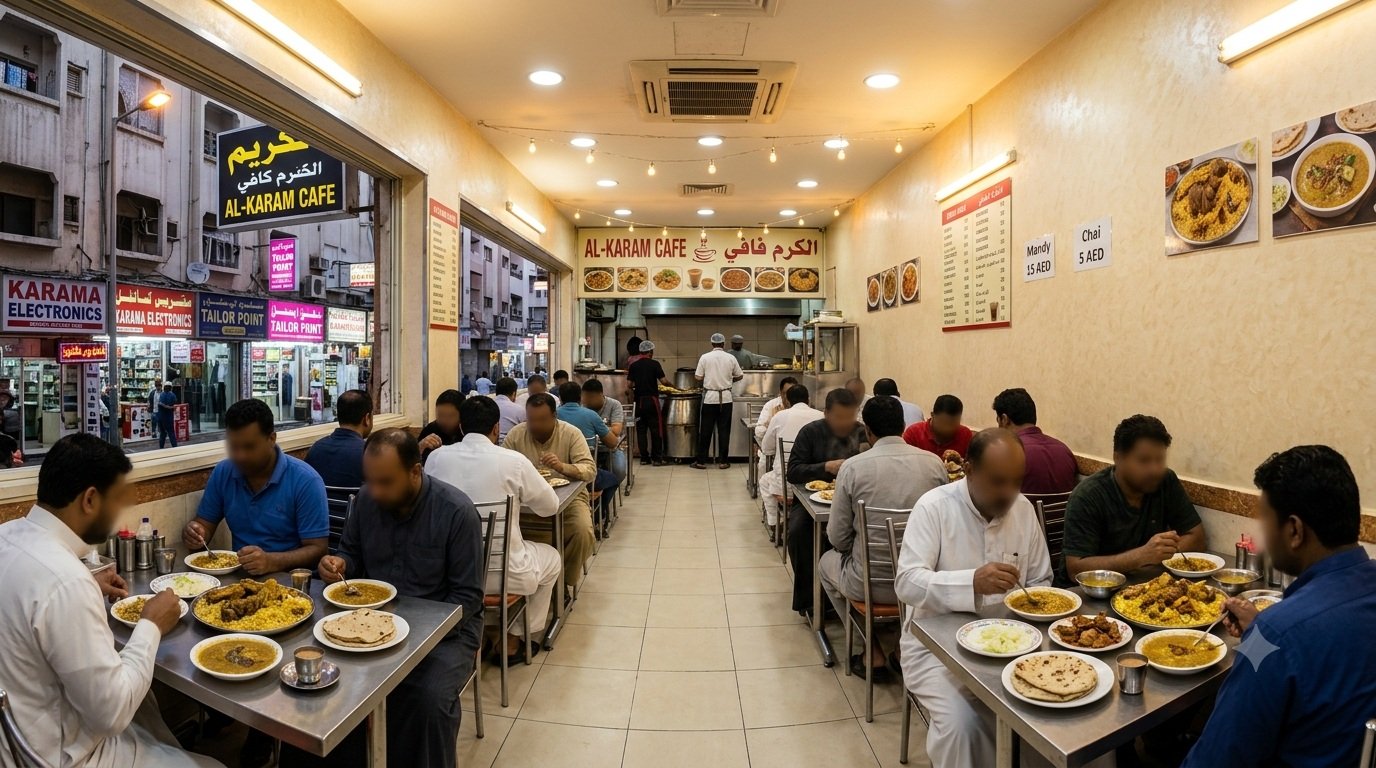 Budget Cafeteria Dining in Dubai Karama
